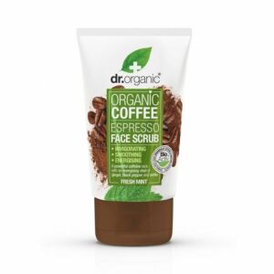Dr. Organic bio kávés koffeines élénkítő natúr arcradír