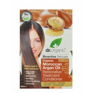 Dr. Organic argán olajos regeneráló natúr hajpakolás sérült, száraz hajra olívaolajjal 