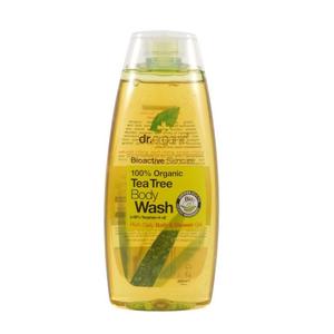 Dr. Organic teafaolaj és menta natúr tusfürdő aloe verával - Parabén és SLS mentes