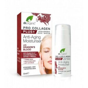 Dr. Organic Pro Collagen Anti-Aging arckrém sárkányvérfa kivonattal - 50 ml