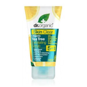 Dr. Organic Skin Clear 5in1 teafaolajos hámlasztó bőrradír