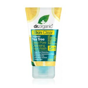 Dr. Organic Skin Clear 5in1 teafaolajos mélytisztító arclemosó