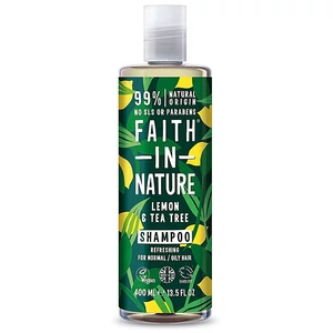 Faith in Nature citrom és teafaolajos SLS-mentes sampon zsíros hajra