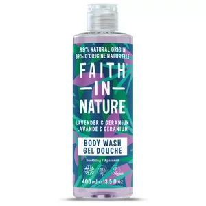 Faith in Nature levendula és geránium hab- és tusfürdő - 400 ml
