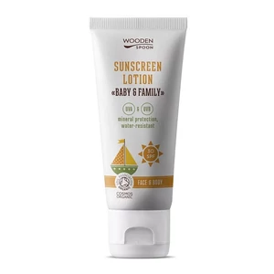 Wooden Spoon fizikai fényvédős bio naptej SPF 30 - CSALÁDI KISZERELÉS