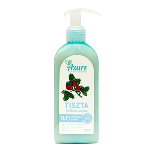 Azure tiszta natúr bio folyékony szappan csipkebogyó-kamilla - 200 ml