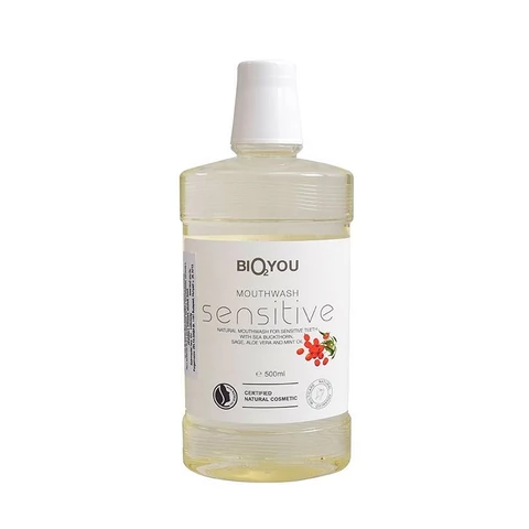 Bio2You natúr sensitive fluoridmentes szájvíz aloe verával és homoktövissel