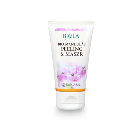 Biola bio mandulás natúr peeling és maszk zsályával és citromfűvel minden bőrtípusra