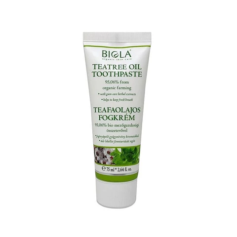 Biola bio teafaolajos fluorid-mentes fogkrém