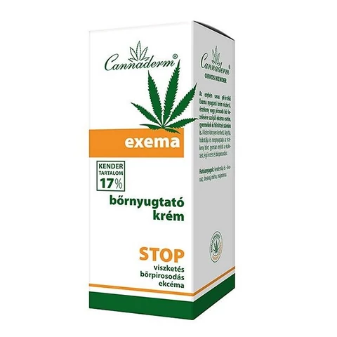 Cannaderm exema bőrnyugtató krém viszkető, ekcémás bőrre