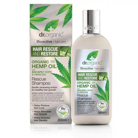 Dr. Organic kendermagolaj hajnövesztő SLS mentes sampon