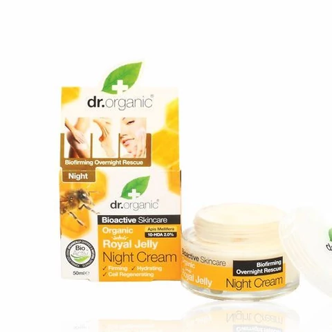 Dr. Organic bio méhpempő éjszakai natúr arckrém