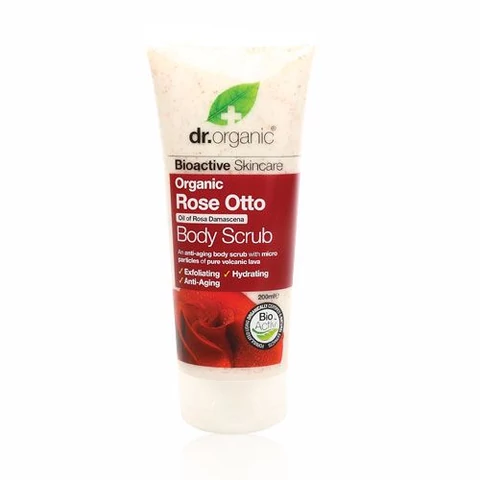 Dr. Organic rózsa natúr testradír mandulaolajjal