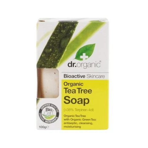 Dr. Organic bio teafa szappan zöld teával - 100 g