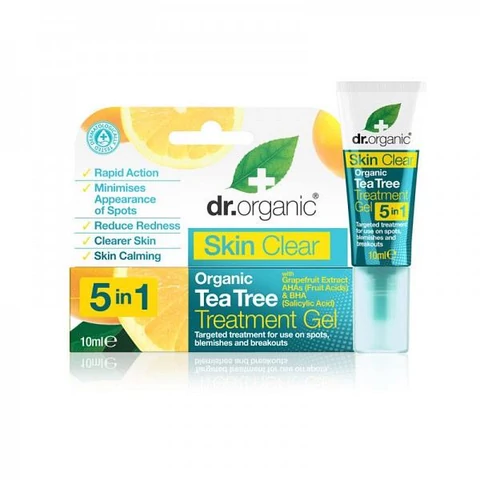 Dr. Organic Skin Clear 5in1 pattanáskezelő gél szalicil savval