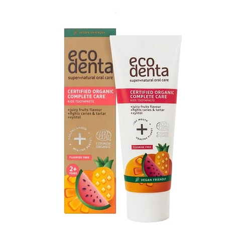 Ecodenta fluoridmentes gyümölcsös gyerek fogkrém - 75 ml