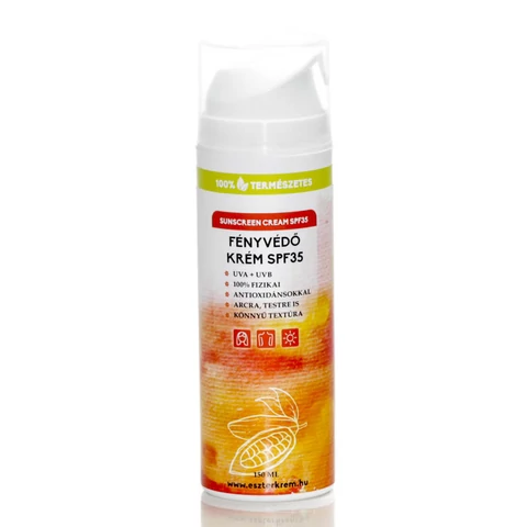 Eszterkrém natúr fényvédő krém SPF35 - CSALÁDI KISZERELÉS  - 150 ml