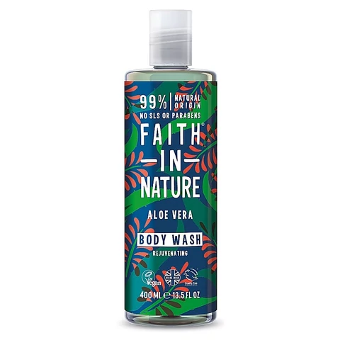 Faith in Nature natúr aloe vera tusfürdő - parabén- és SLS-mentes