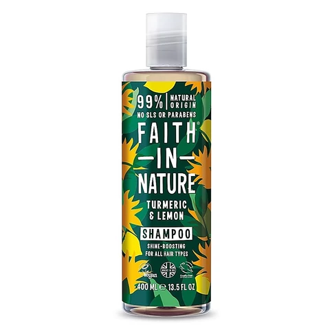 Faith in Nature natúr kurkuma és citrom sampon - parabén- és SLS-mentes