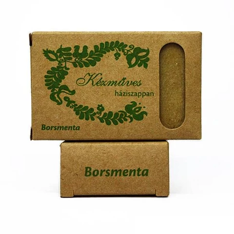 Kézműves natúr borsmenta háziszappan