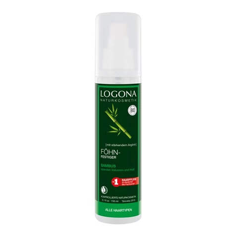 Logona bambusz-nyírfa natúr hajformázó spray hajszárításhoz - 150 ml