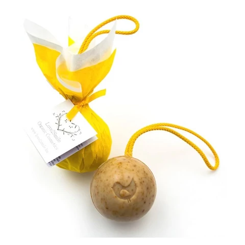 Love2smile Homoktövis-citromfű natúr felakasztható zuhanyszappan