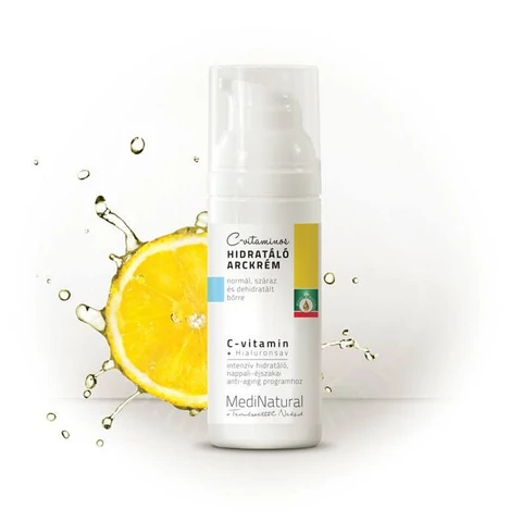Medinatural C-vitamin hidratáló arckrém száraz, pigmentált bőrre - 50 ml