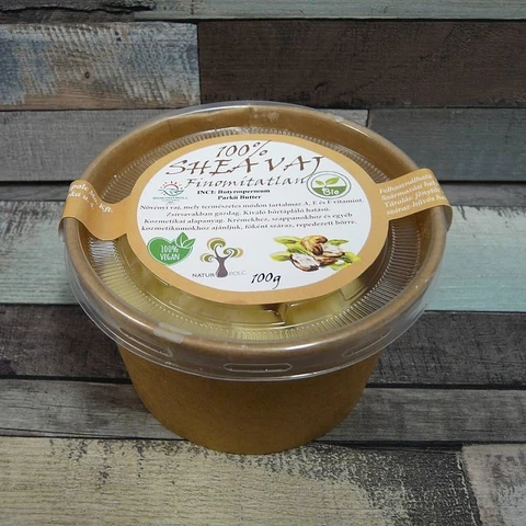 Naturpolc organikus shea vaj - 100 g - finomítatlan