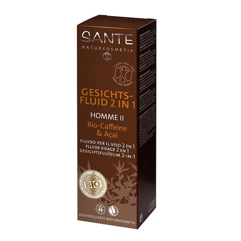 Sante 2in1 hidratáló fluid bio koffeinnel és akai bogyóval férfiaknak