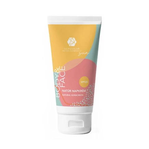 Schüssler natúr naptej fizikai fényvédővel - arcra is - SPF20 - 100 ml