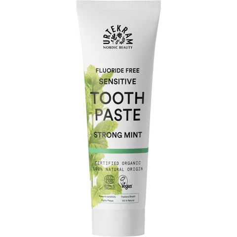 Urtekram fluoridmentes bio fogkrém érzékeny fogakra mentával