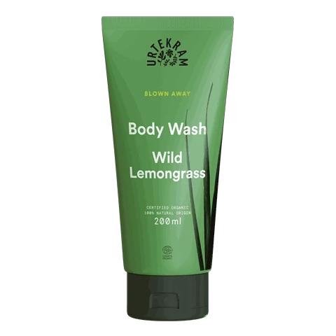 Urtekram bio citromfű natúr krémtusfürdő száraz bőrre hialuronsavval - SLS-mentes