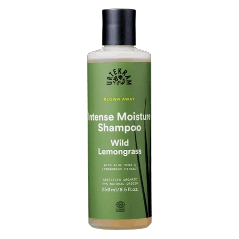 Urtekram bio citromfüves SLS-mentes sampon hialuronsavval intenzív hidratálásra