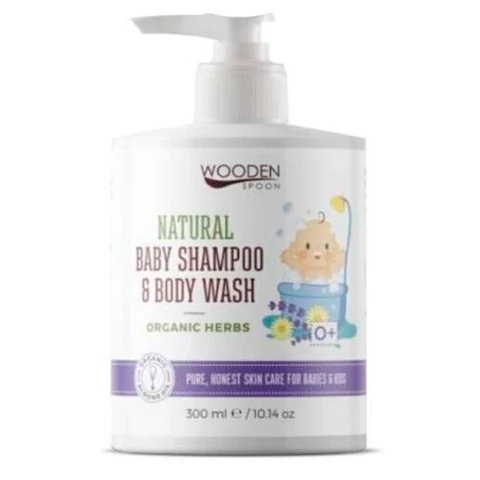 Wooden Spoon levendulás bio csecsemő fürdető és sampon