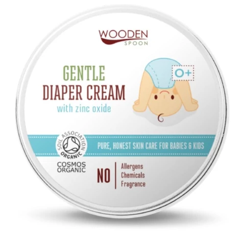 Wooden Spoon shea vajas-kamillás bio popsikrém cink oxiddal