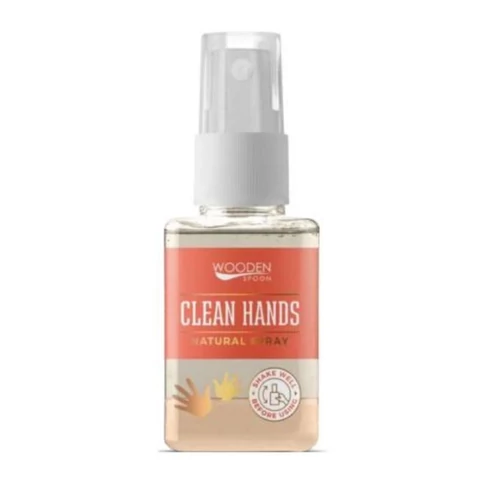Wooden Spoon családi natúr kéztisztító spray