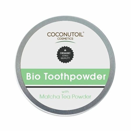 Coconutoil cosmetics bio fogpor matcha teával